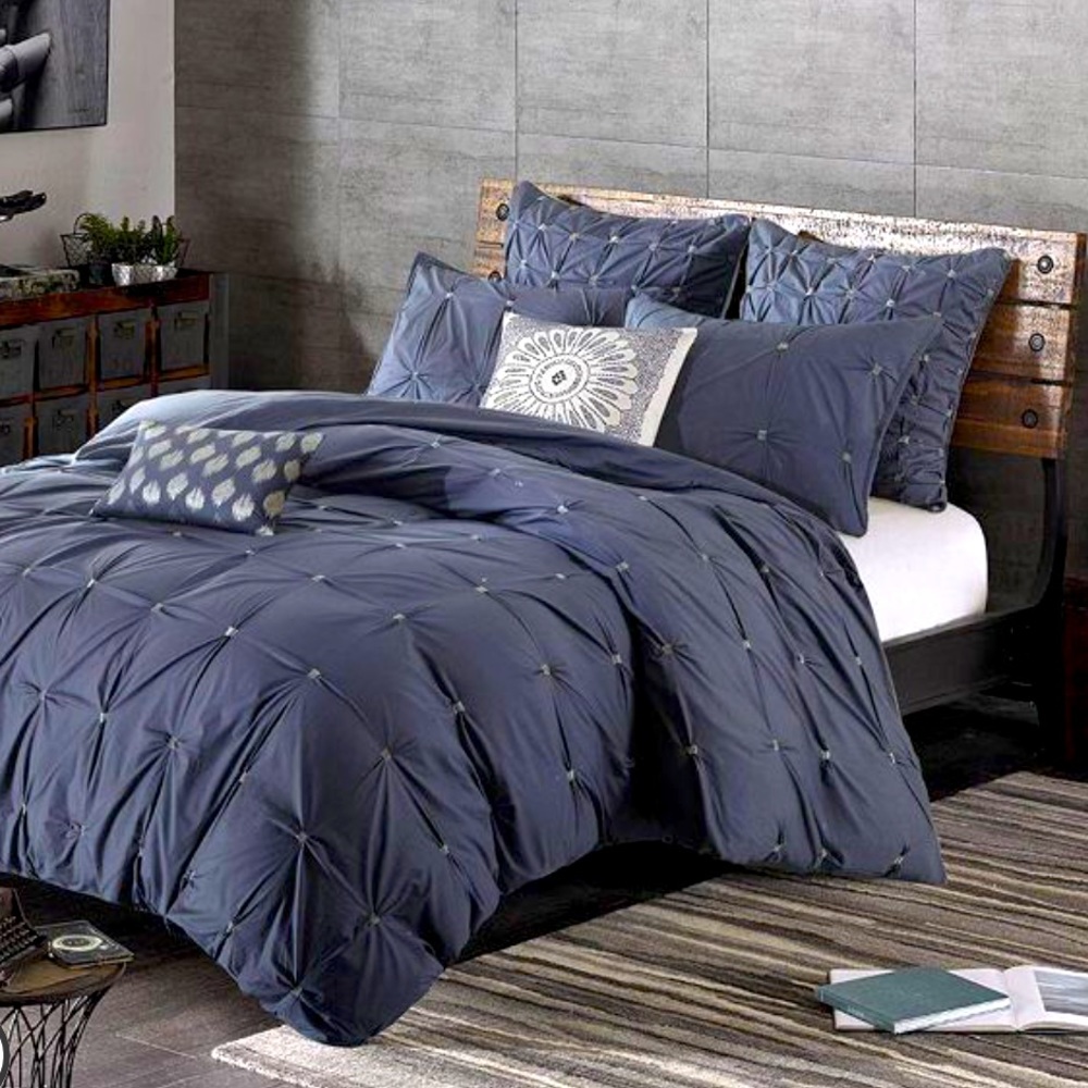 Masie Embroidered Cotton Duvet-Cover Set - King